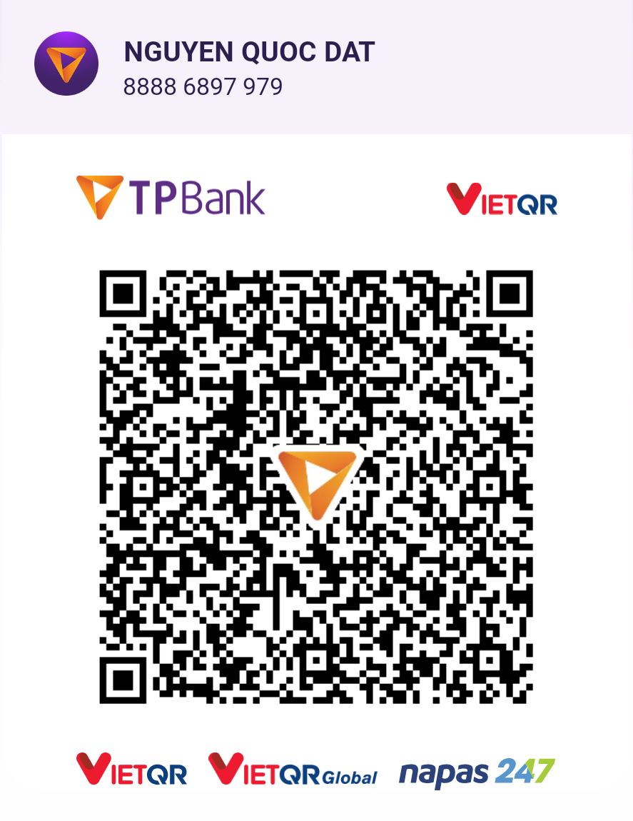 VietQR code for TPBank, account name NGUYEN QUOC DAT, account number 8888 6897 979